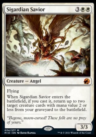 Sigardian Savior (Promo Pack) [Innistrad: Midnight Hunt Promos] | Gauntlet Hobbies - Angola