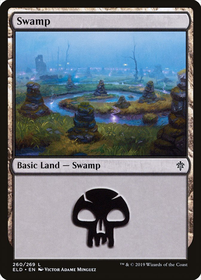 Swamp (260) [Throne of Eldraine] | Gauntlet Hobbies - Angola