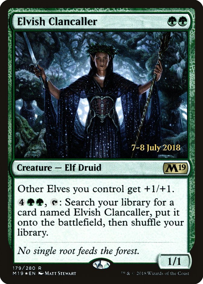 Elvish Clancaller [Core Set 2019 Prerelease Promos]