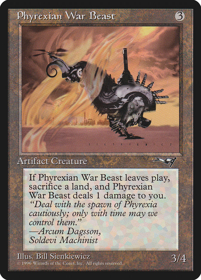 Phyrexian War Beast (Signature on Right) [Alliances] | Gauntlet Hobbies - Angola
