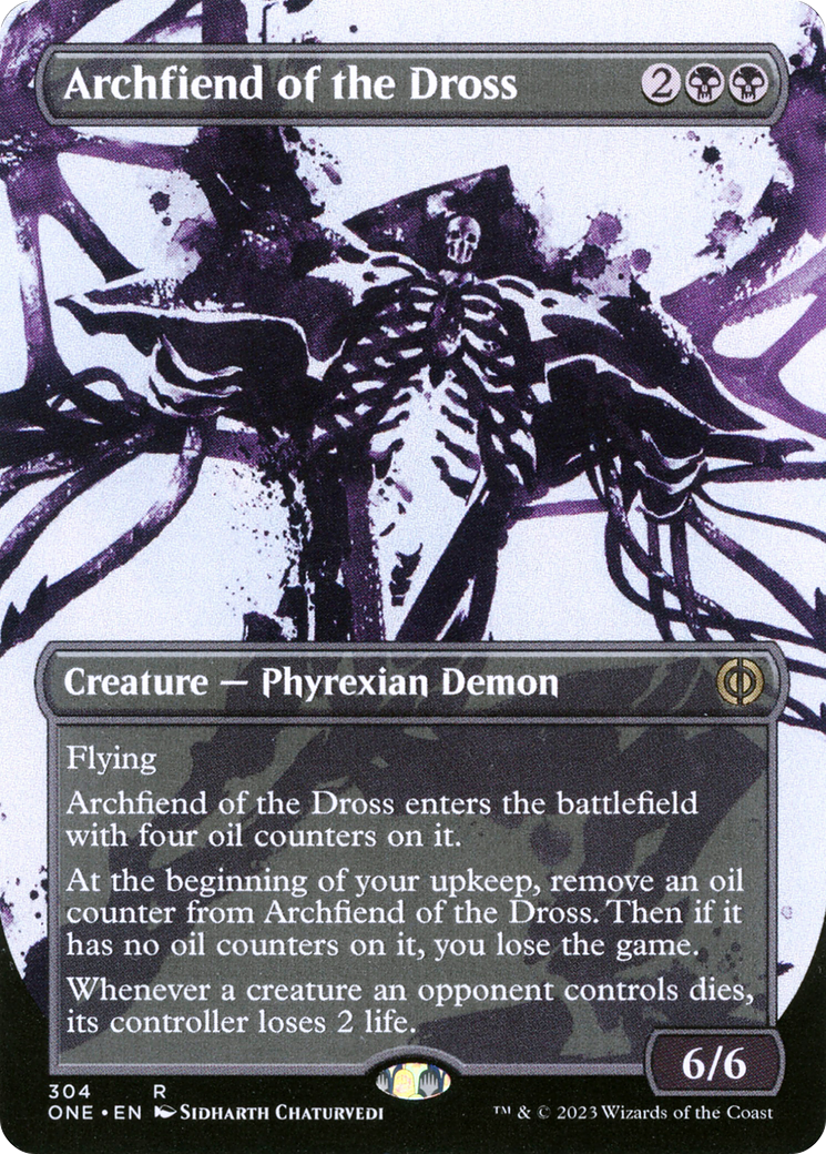 Archfiend of the Dross (Borderless Ichor) [Phyrexia: All Will Be One] | Gauntlet Hobbies - Angola