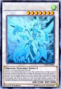 Clear Wing Synchro Dragon (Ghost Rare) [Crossed Souls] [CROS-EN046] | Gauntlet Hobbies - Angola