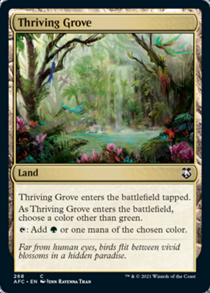 Thriving Grove [Dungeons & Dragons: Adventures in the Forgotten Realms Commander] | Gauntlet Hobbies - Angola