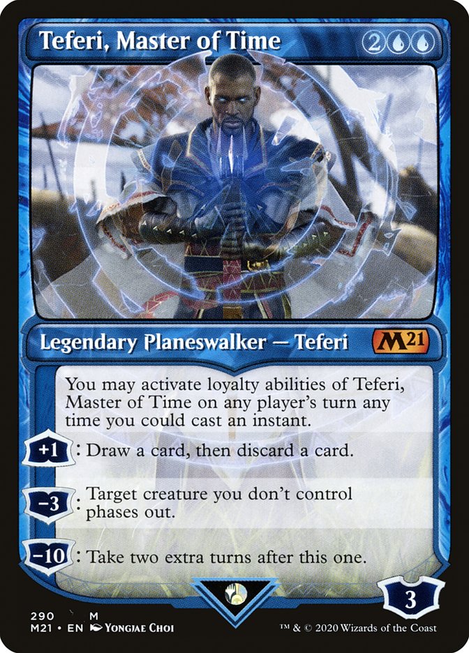 Teferi, Master of Time (Showcase) (290) [Core Set 2021] | Gauntlet Hobbies - Angola