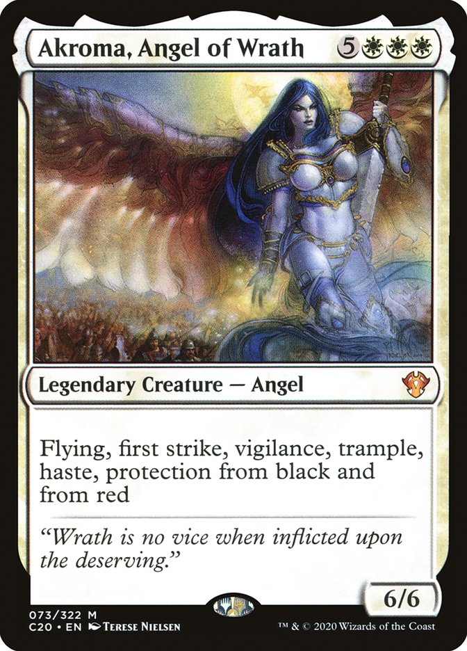 Akroma, Angel of Wrath [Commander 2020] | Gauntlet Hobbies - Angola