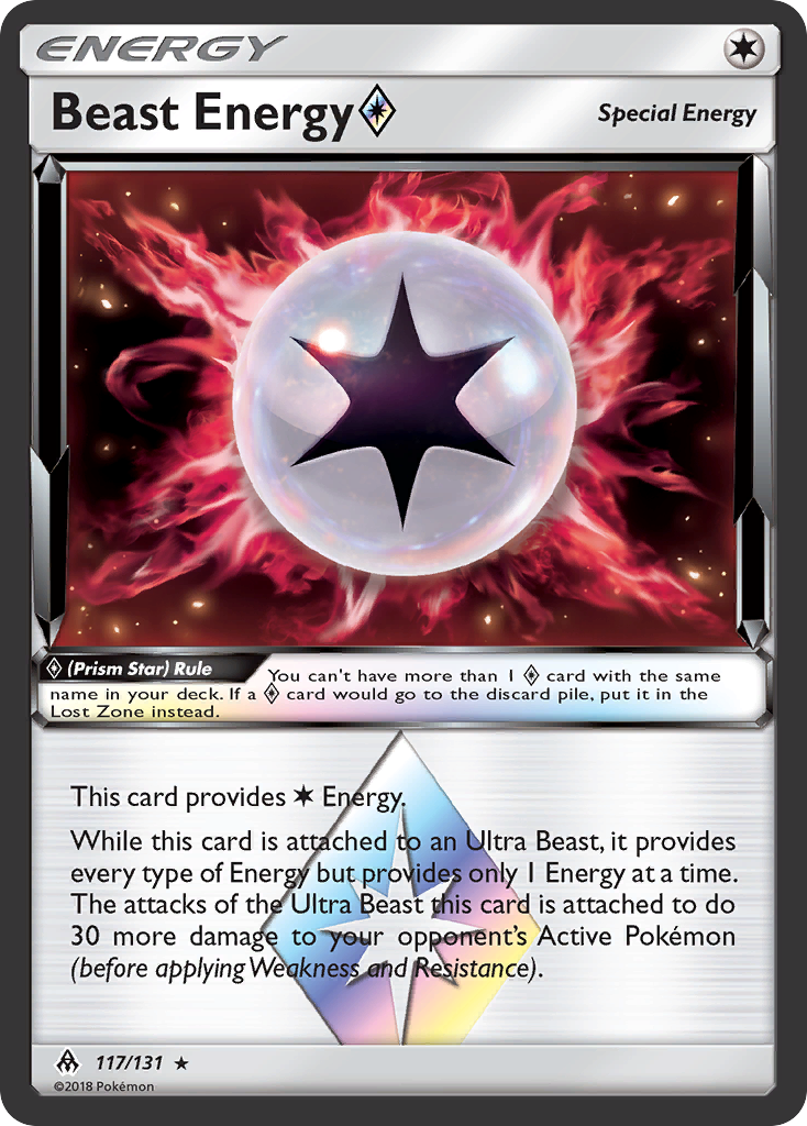 Beast Energy (117/131) (Prism Star) [Sun & Moon: Forbidden Light] | Gauntlet Hobbies - Angola