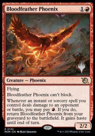 Bloodfeather Phoenix (Promo Pack) [March of the Machine Promos] | Gauntlet Hobbies - Angola