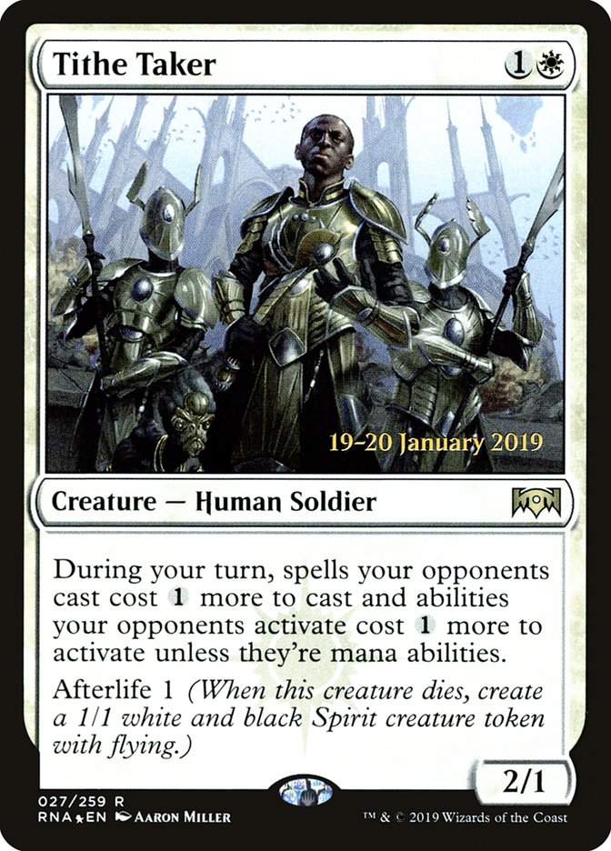 Tithe Taker [Ravnica Allegiance Prerelease Promos] | Gauntlet Hobbies - Angola