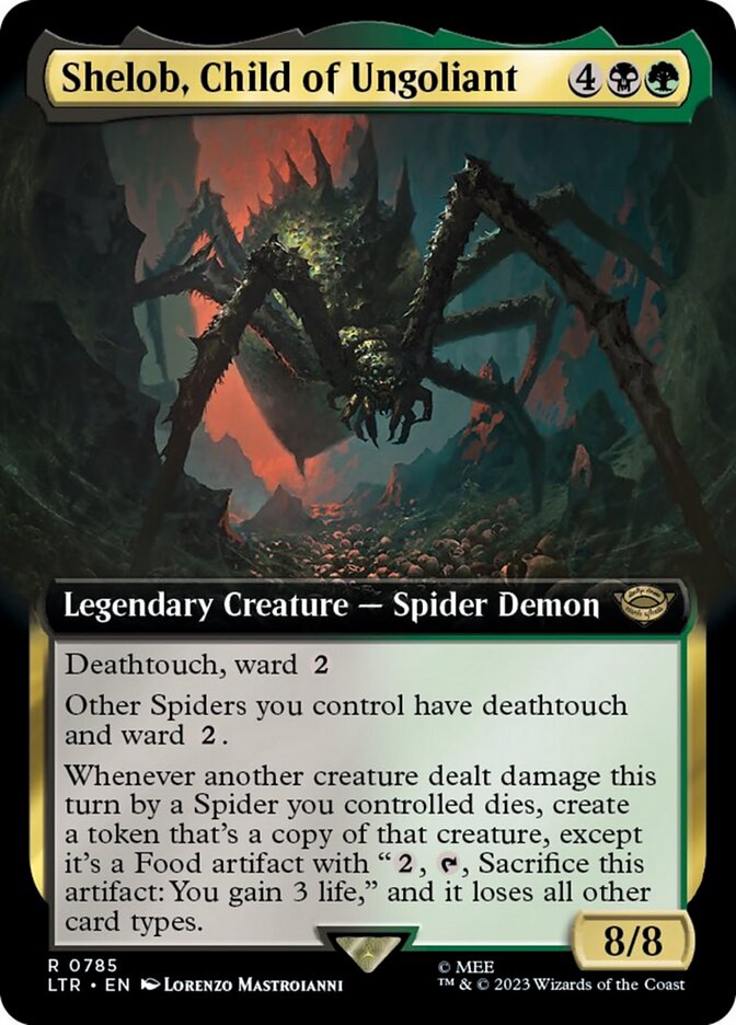 Shelob, Child of Ungoliant (Extended Art) (Surge Foil) [The Lord of the Rings: Tales of Middle-Earth] | Gauntlet Hobbies - Angola