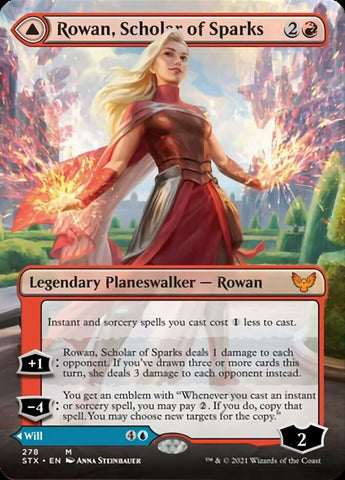 Rowan, Scholar of Sparks // Will, Scholar of Frost (Extended) [Strixhaven: School of Mages]