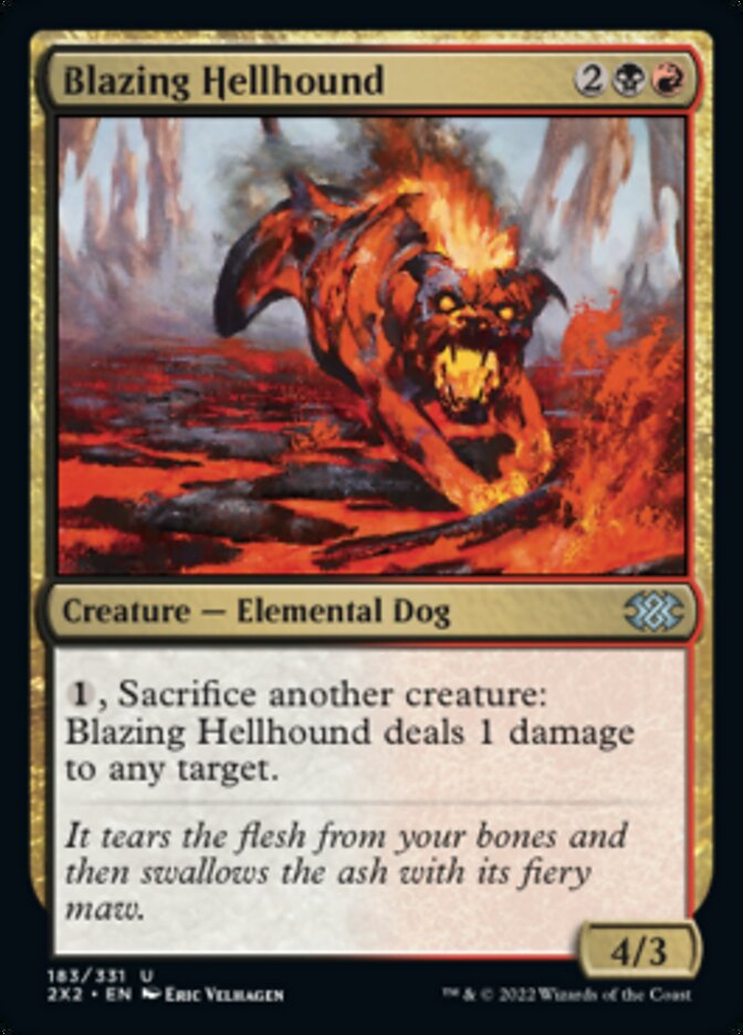 Blazing Hellhound [Double Masters 2022] | Gauntlet Hobbies - Angola