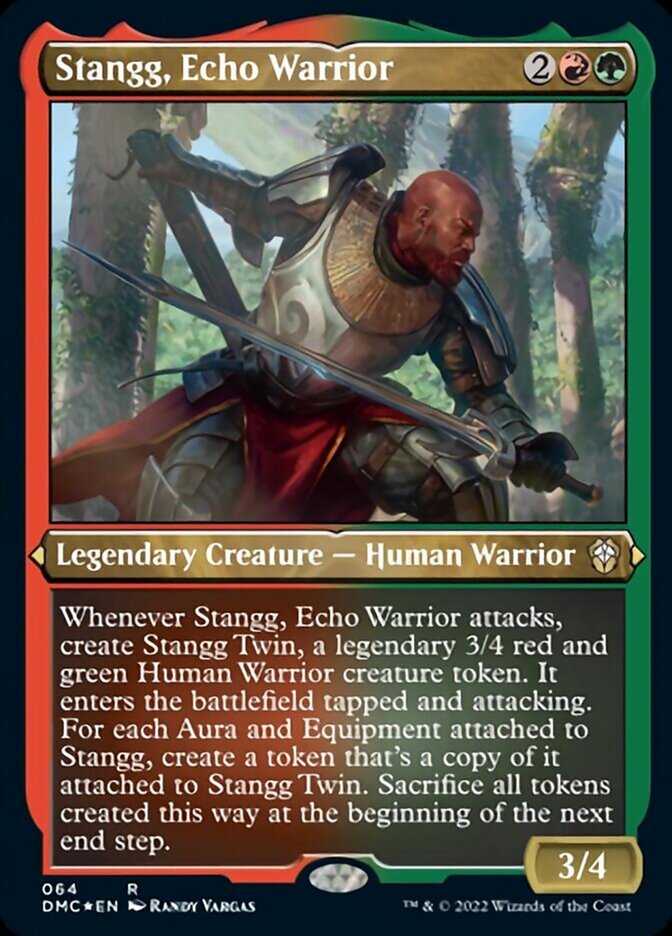 Stangg, Echo Warrior (Foil Etched) [Dominaria United Commander] | Gauntlet Hobbies - Angola