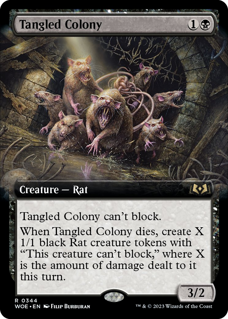Tangled Colony (Extended Art) [Wilds of Eldraine] | Gauntlet Hobbies - Angola