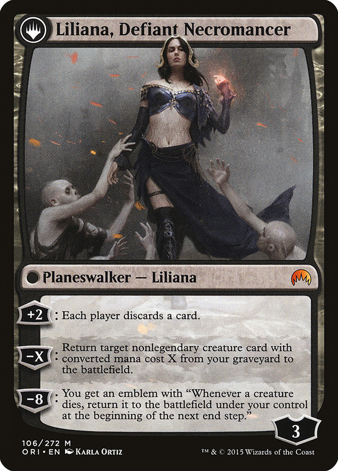 Liliana, Heretical Healer // Liliana, Defiant Necromancer [Magic Origins] | Gauntlet Hobbies - Angola