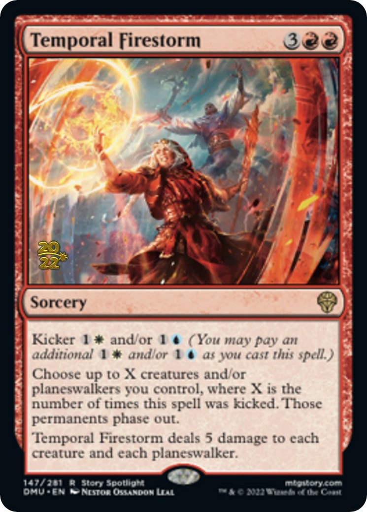 Temporal Firestorm [Dominaria United Prerelease Promos] | Gauntlet Hobbies - Angola