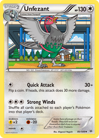 Unfezant (80/108) [XY: Roaring Skies]