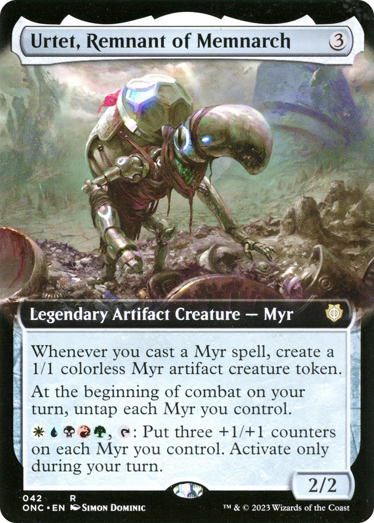 Urtet, Remnant of Memnarch (Extended Art) [Phyrexia: All Will Be One Commander] | Gauntlet Hobbies - Angola