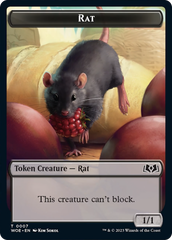 Rat // Food (0011) Double-Sided Token [Wilds of Eldraine Tokens] | Gauntlet Hobbies - Angola
