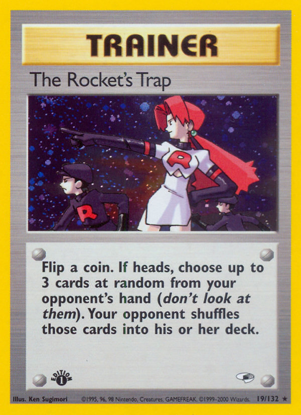 The Rocket's Trap (19/132) [Gym Heroes 1st Edition] | Gauntlet Hobbies - Angola
