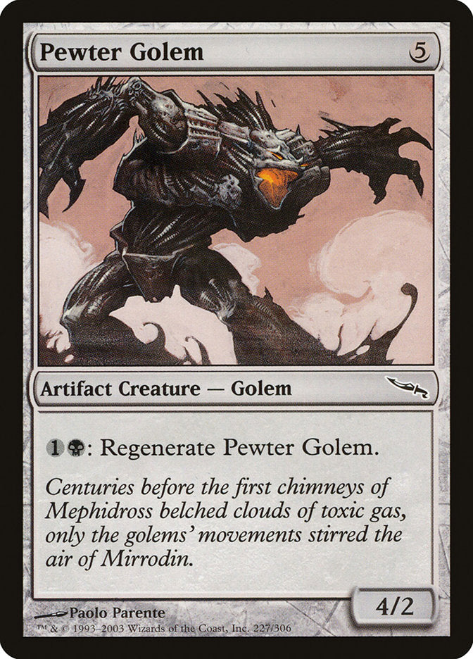 Pewter Golem [Mirrodin] | Gauntlet Hobbies - Angola