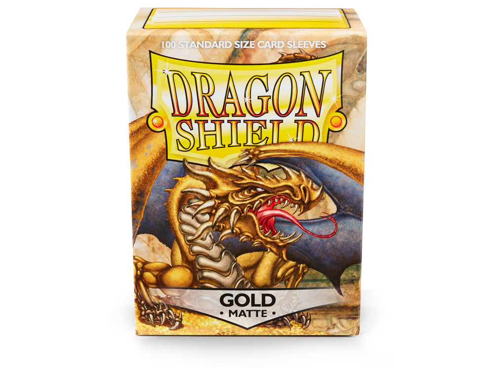 Dragon Shield Matte Sleeve - Gold ‘Gygex’ 100ct