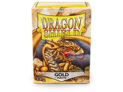 Dragon Shield Matte Sleeve - Gold ‘Gygex’ 100ct