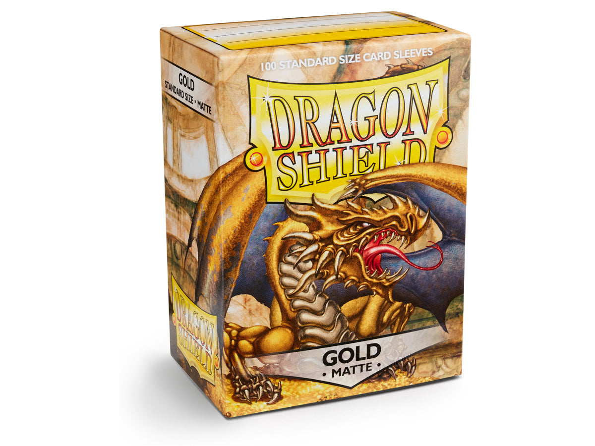 Dragon Shield Matte Sleeve - Gold ‘Gygex’ 100ct | Gauntlet Hobbies - Angola