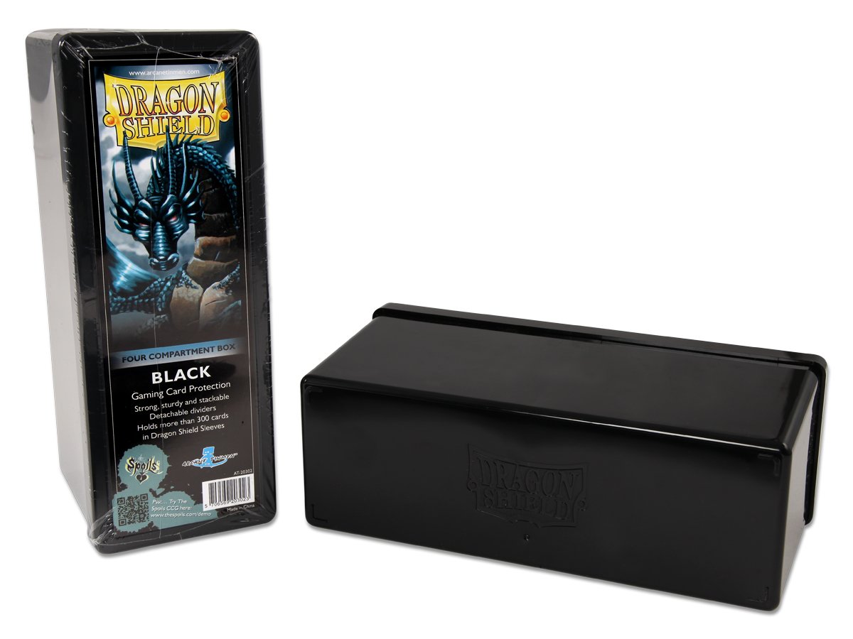 Dragon Shield Four Compartment Box – Black | Gauntlet Hobbies - Angola