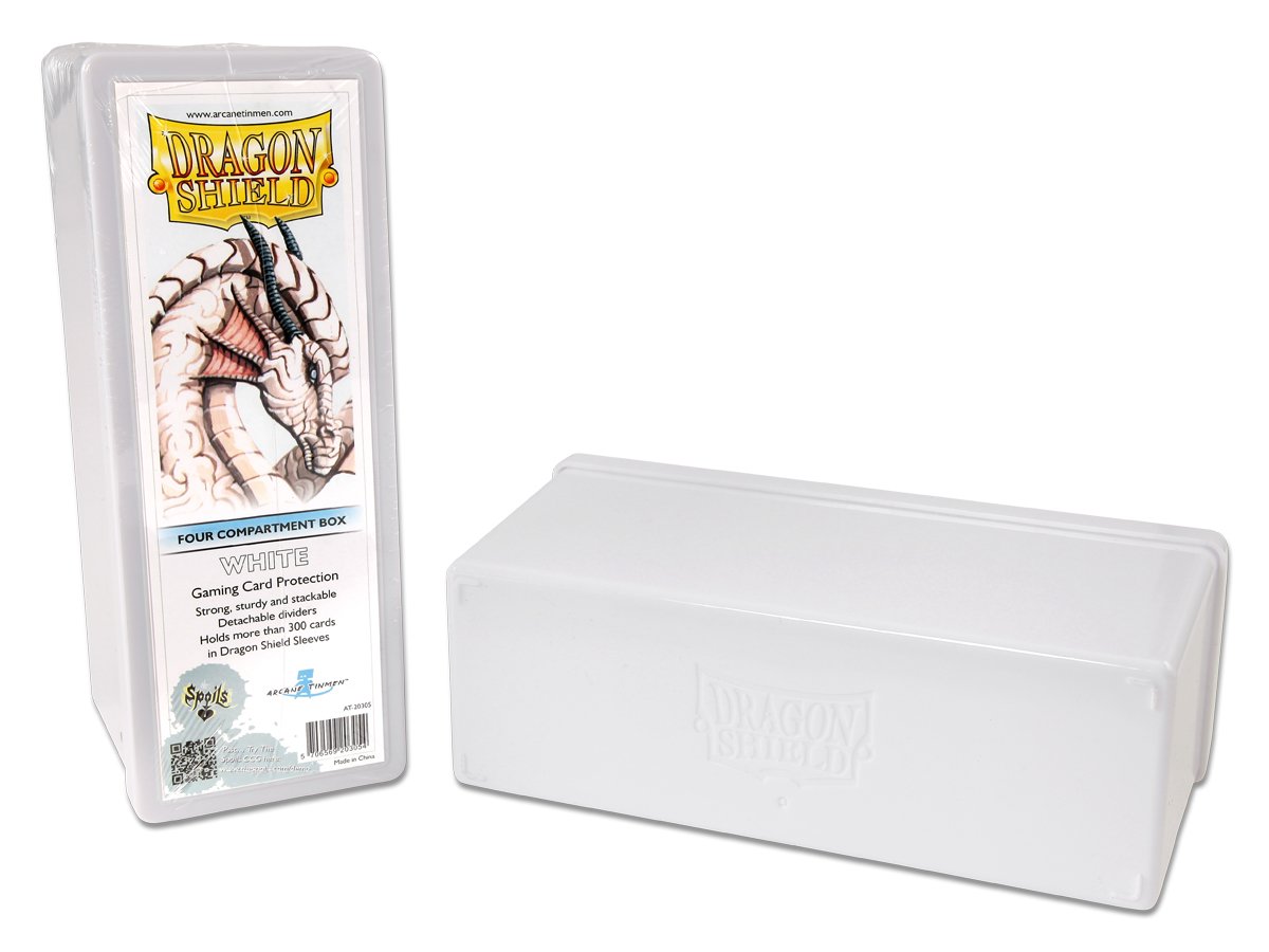 Dragon Shield Four Compartment Box – White | Gauntlet Hobbies - Angola