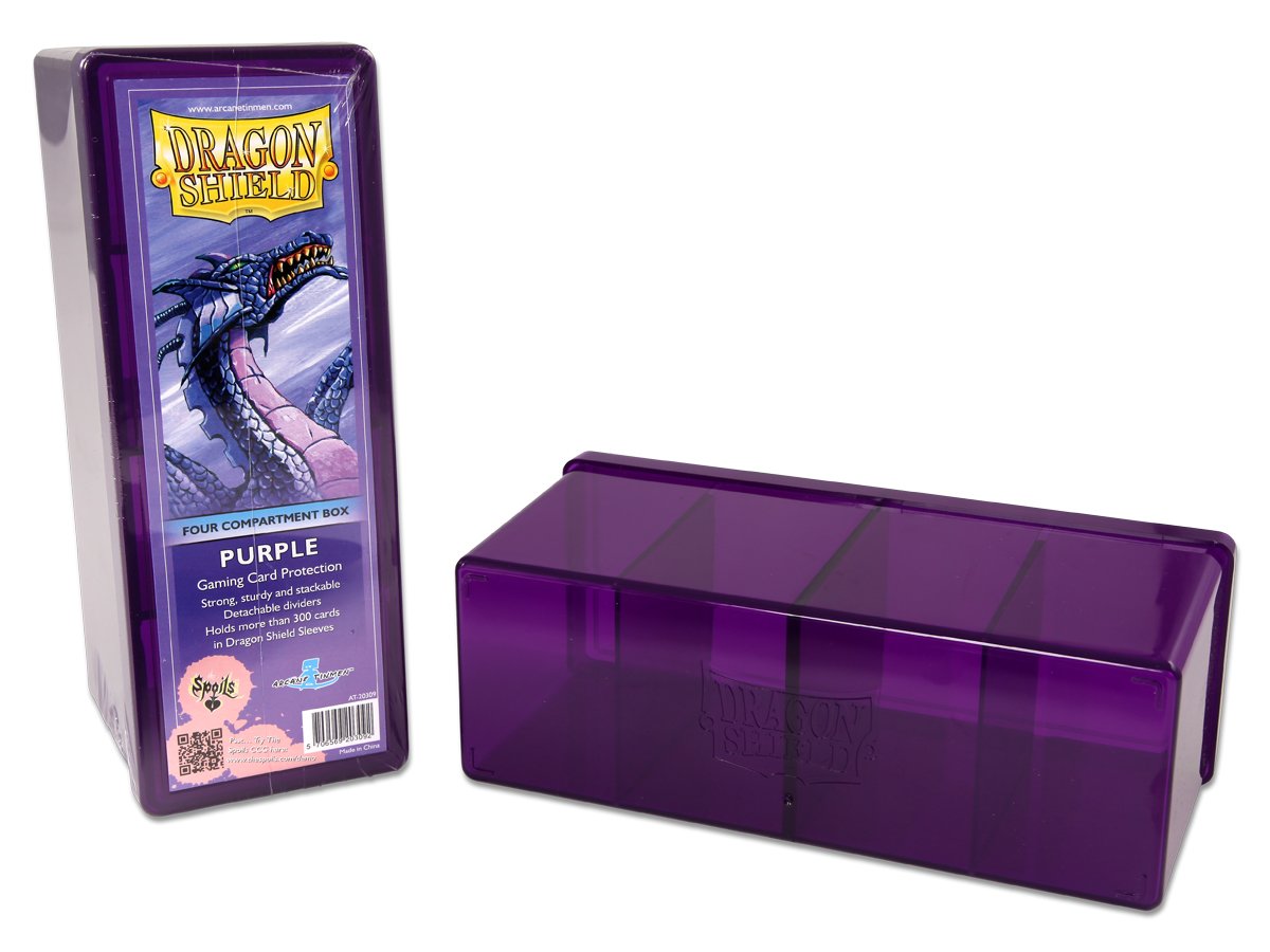 Dragon Shield Four Compartment Box – Purple | Gauntlet Hobbies - Angola