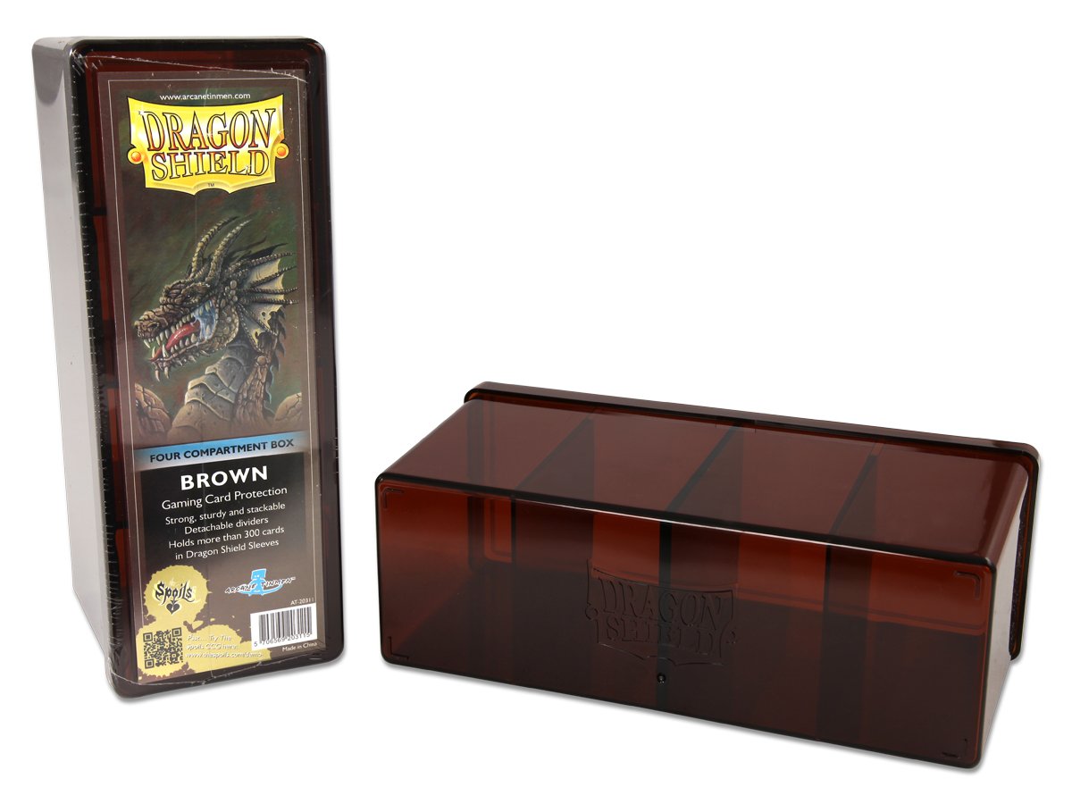 Dragon Shield Four Compartment Box – Brown | Gauntlet Hobbies - Angola