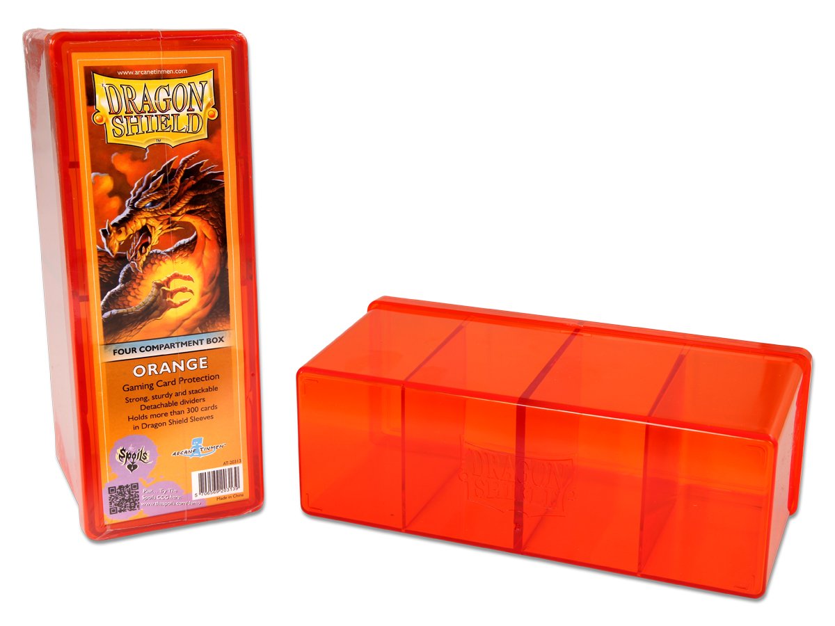 Dragon Shield Four Compartment Box – Orange | Gauntlet Hobbies - Angola