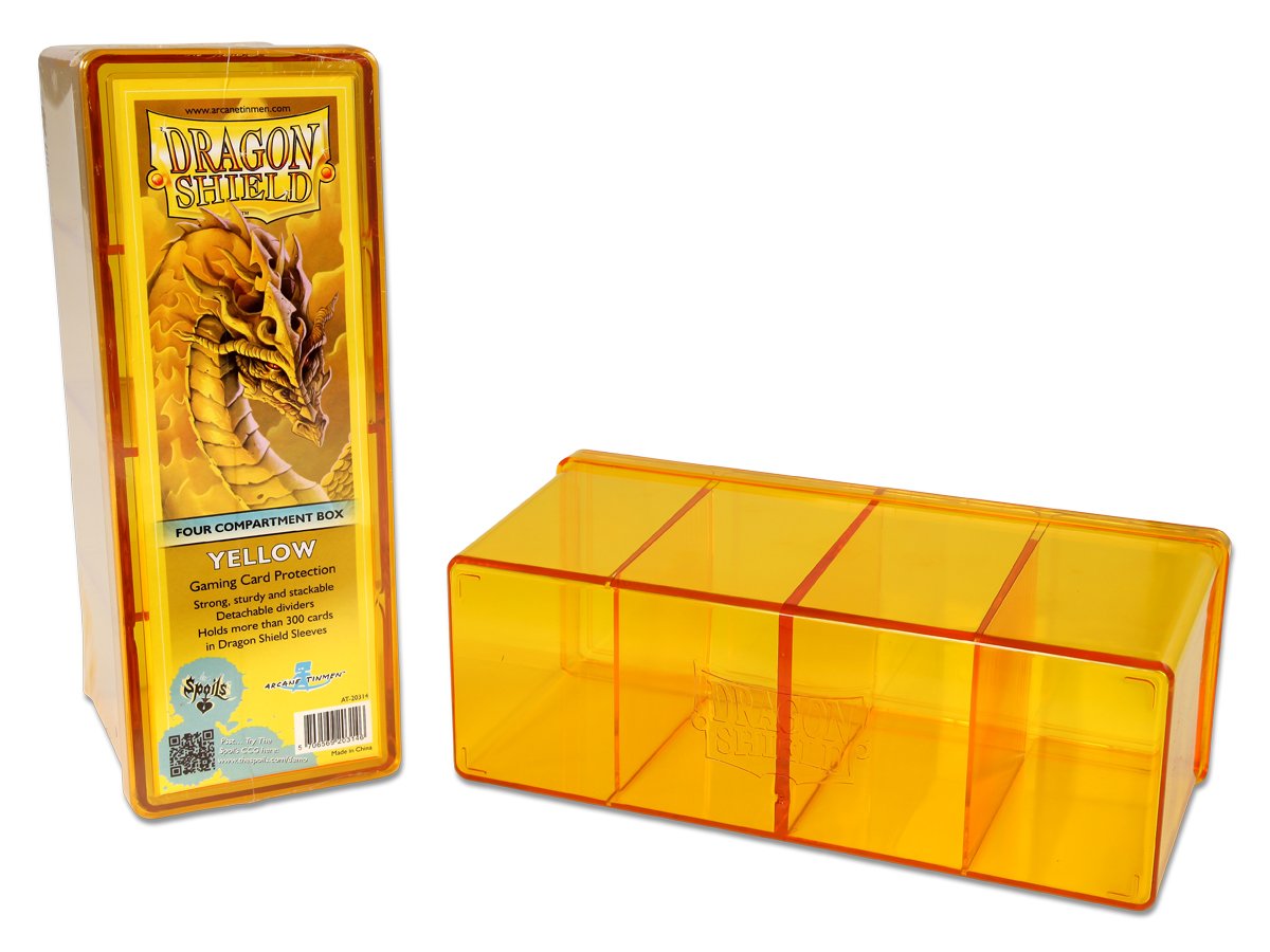 Dragon Shield Four Compartment Box – Yellow | Gauntlet Hobbies - Angola