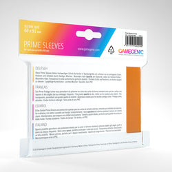 Gamegenic Prime Sleeve Pack - Orange 100ct