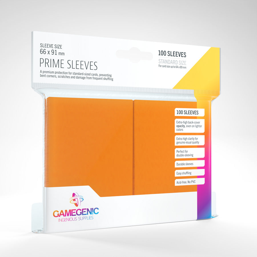 Gamegenic Prime Sleeve Pack - Orange 100ct