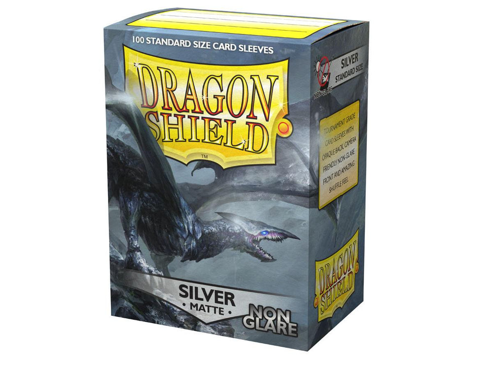 Dragon Shield Matte Sleeve - Silver ‘Caelum’ 100ct