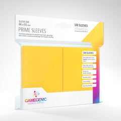 Gamegenic Prime Sleeve Pack - Yellow 100ct | Gauntlet Hobbies - Angola