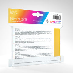 Gamegenic Prime Sleeve Pack - Yellow 100ct | Gauntlet Hobbies - Angola
