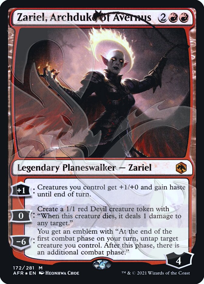 Zariel, Archduke of Avernus (Ampersand Promo) [Dungeons & Dragons: Adventures in the Forgotten Realms Promos] | Gauntlet Hobbies - Angola