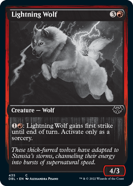 Lightning Wolf [Innistrad: Double Feature] | Gauntlet Hobbies - Angola