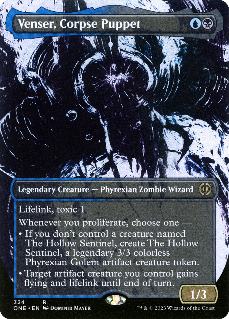 Venser, Corpse Puppet (Borderless Ichor) [Phyrexia: All Will Be One] | Gauntlet Hobbies - Angola