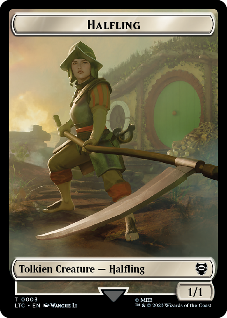 Halfling // Treasure Token [The Lord of the Rings: Tales of Middle-Earth Commander Tokens] | Gauntlet Hobbies - Angola