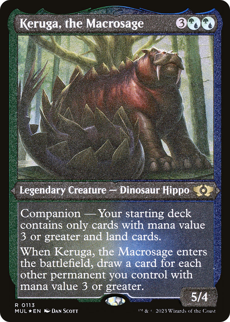 Keruga, the Macrosage (Foil Etched) [Multiverse Legends] | Gauntlet Hobbies - Angola