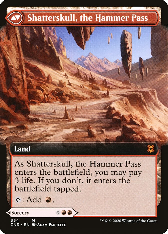 Shatterskull Smashing // Shatterskull, the Hammer Pass (Extended) [Zendikar Rising] | Gauntlet Hobbies - Angola