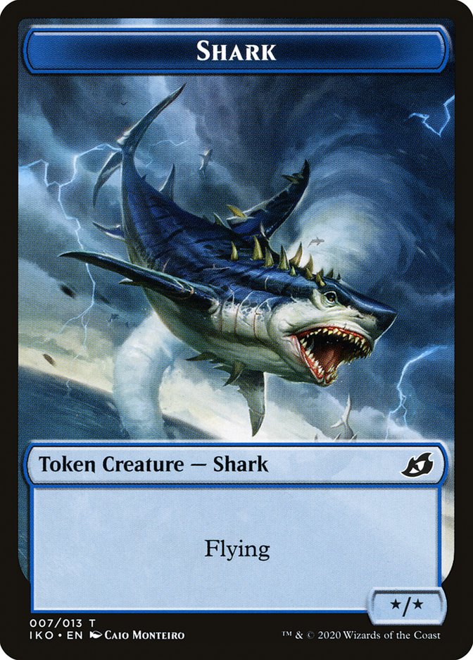 Shark Token [Ikoria: Lair of Behemoths Tokens] | Gauntlet Hobbies - Angola