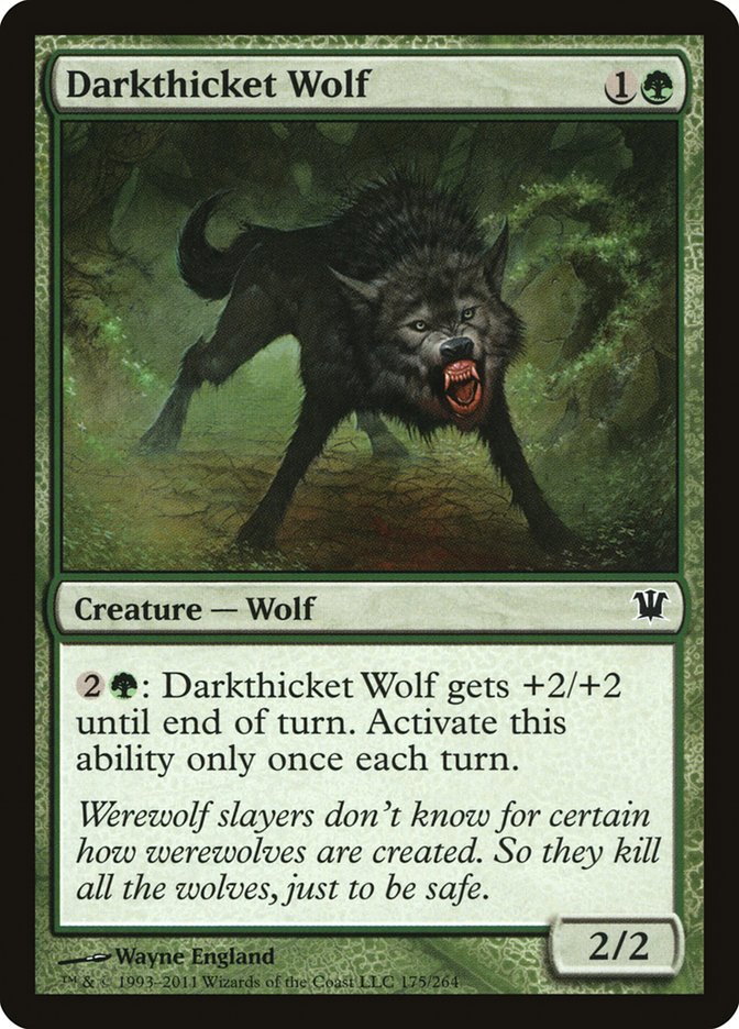 Darkthicket Wolf [Innistrad] | Gauntlet Hobbies - Angola