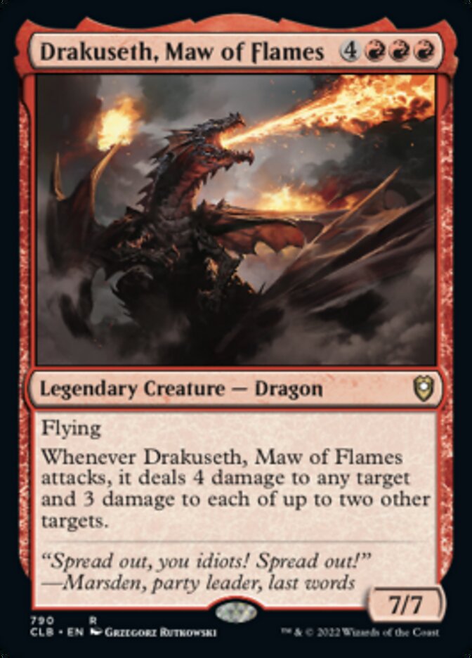 Drakuseth, Maw of Flames [Commander Legends: Battle for Baldur's Gate] | Gauntlet Hobbies - Angola