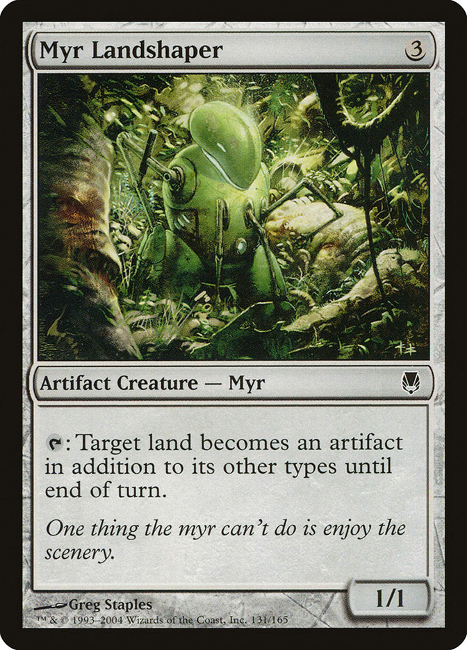 mtg myr cards Myr Landshaper [Darksteel]