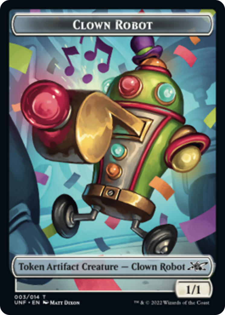 Clown Robot (003) // Balloon Double-sided Token [Unfinity Tokens] | Gauntlet Hobbies - Angola
