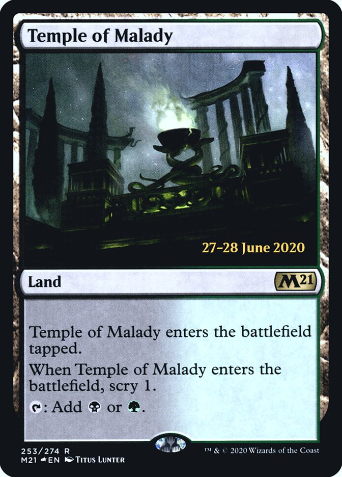 Temple of Malady [Core Set 2021 Prerelease Promos] | Gauntlet Hobbies - Angola